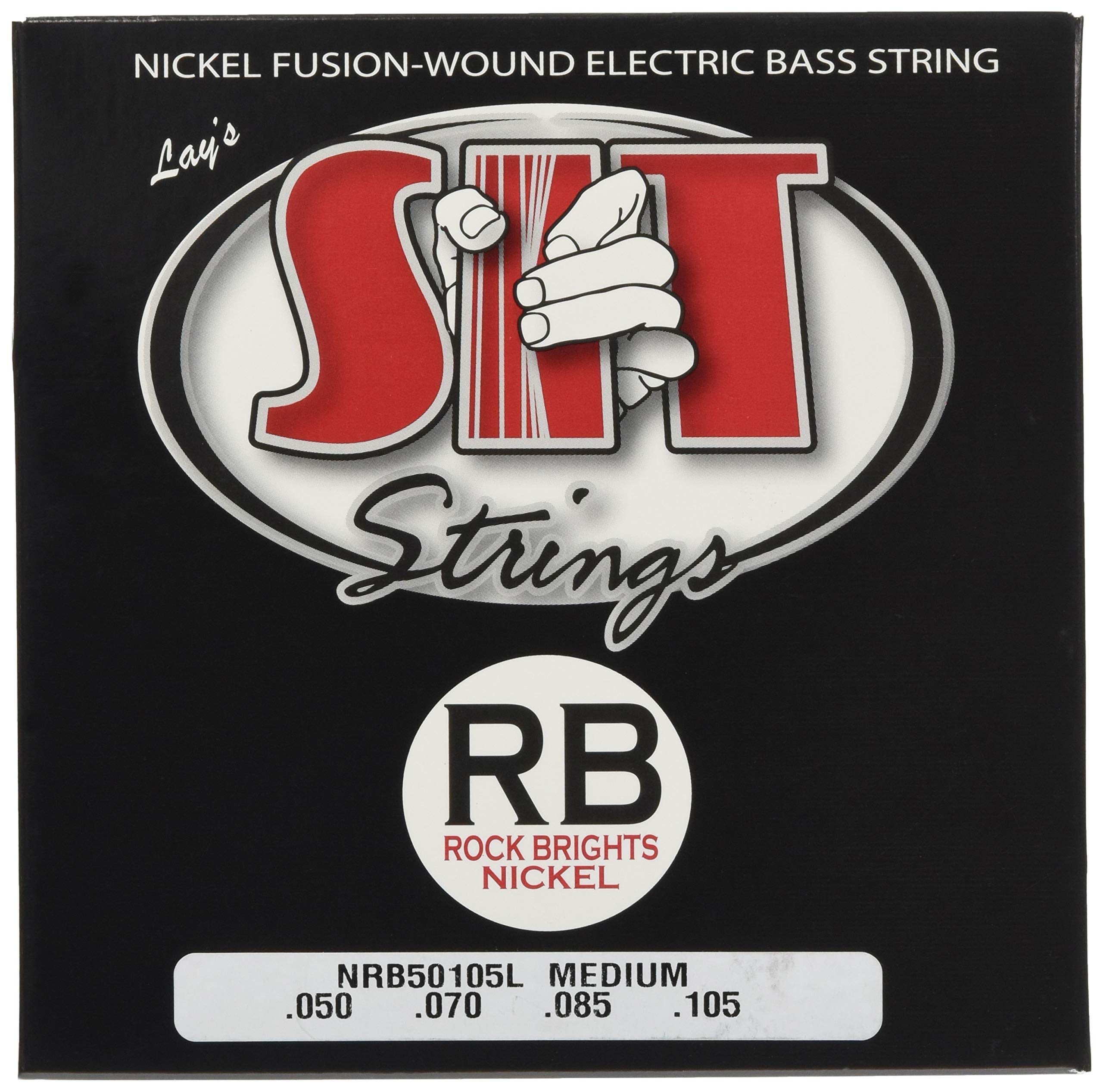 SIT Fusion Wound Nickel Bass Guitar Strings 4-String Set (50-105 Medium Gauge) - Premium Bass Strings for Rock, Jazz & Studio Recording