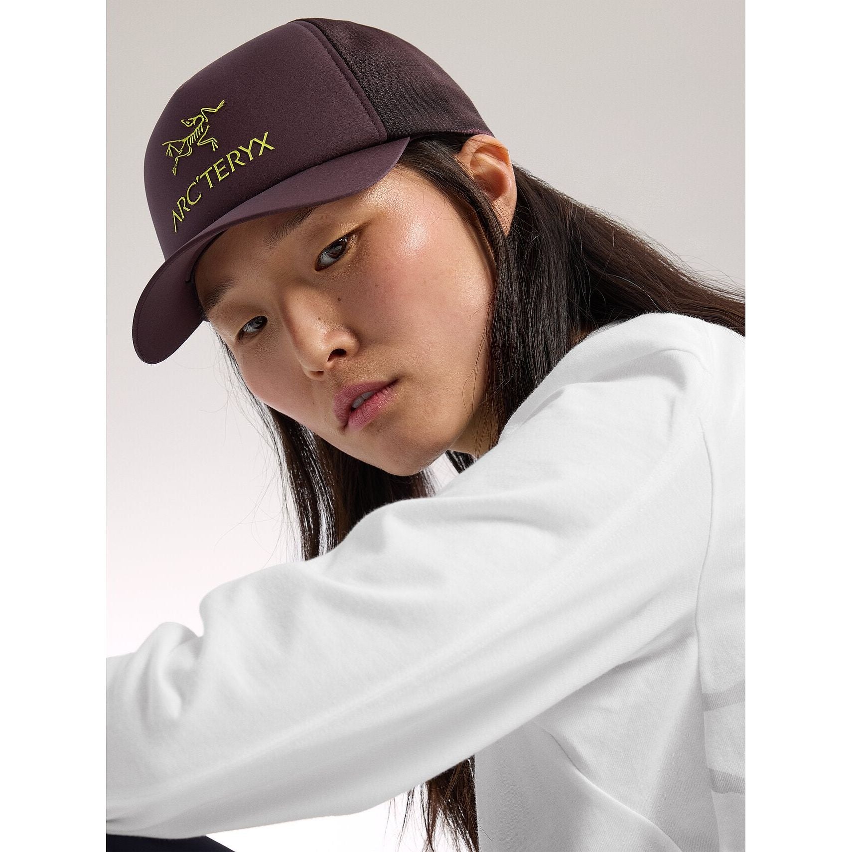Arc'teryx Bird Word Trucker Curved Hat - Stylish Outdoor Baseball Cap for Hiking, Camping & Travel - Adjustable Snapback Hat for Men & Women