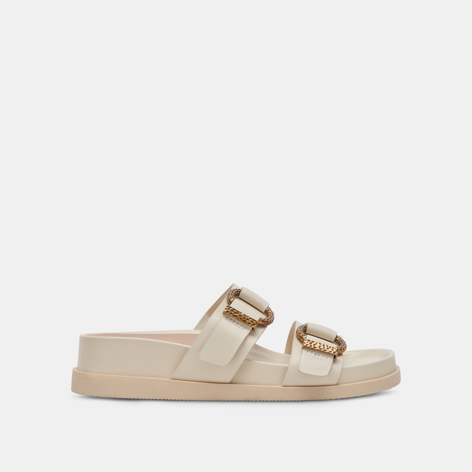 SOYA Women's White Leather Sandals - Comfortable & Stylish Summer Casual Shoes for Beach, Walking & Outdoor Activities