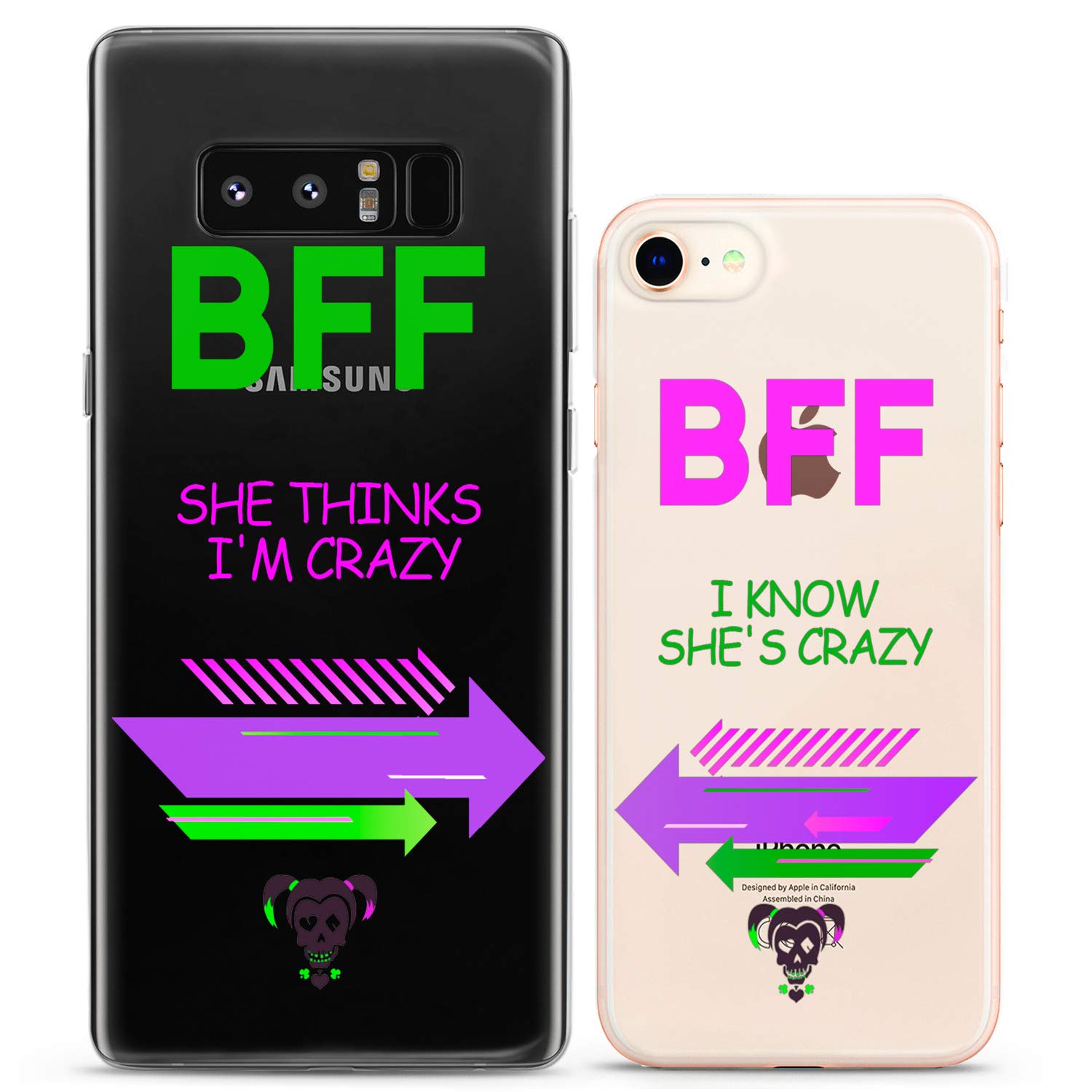 Matching Couple Phone Cases for iPhone 16/15/14/13/12/11 Pro Max/Mini/XS/X/8 Plus/7/XR/SE - Cute Silicone Love Pair Cover for Anniversary, BFF, Couples & Teens - Perfect Gift for Valentine's Day, Christmas and Special Occasions