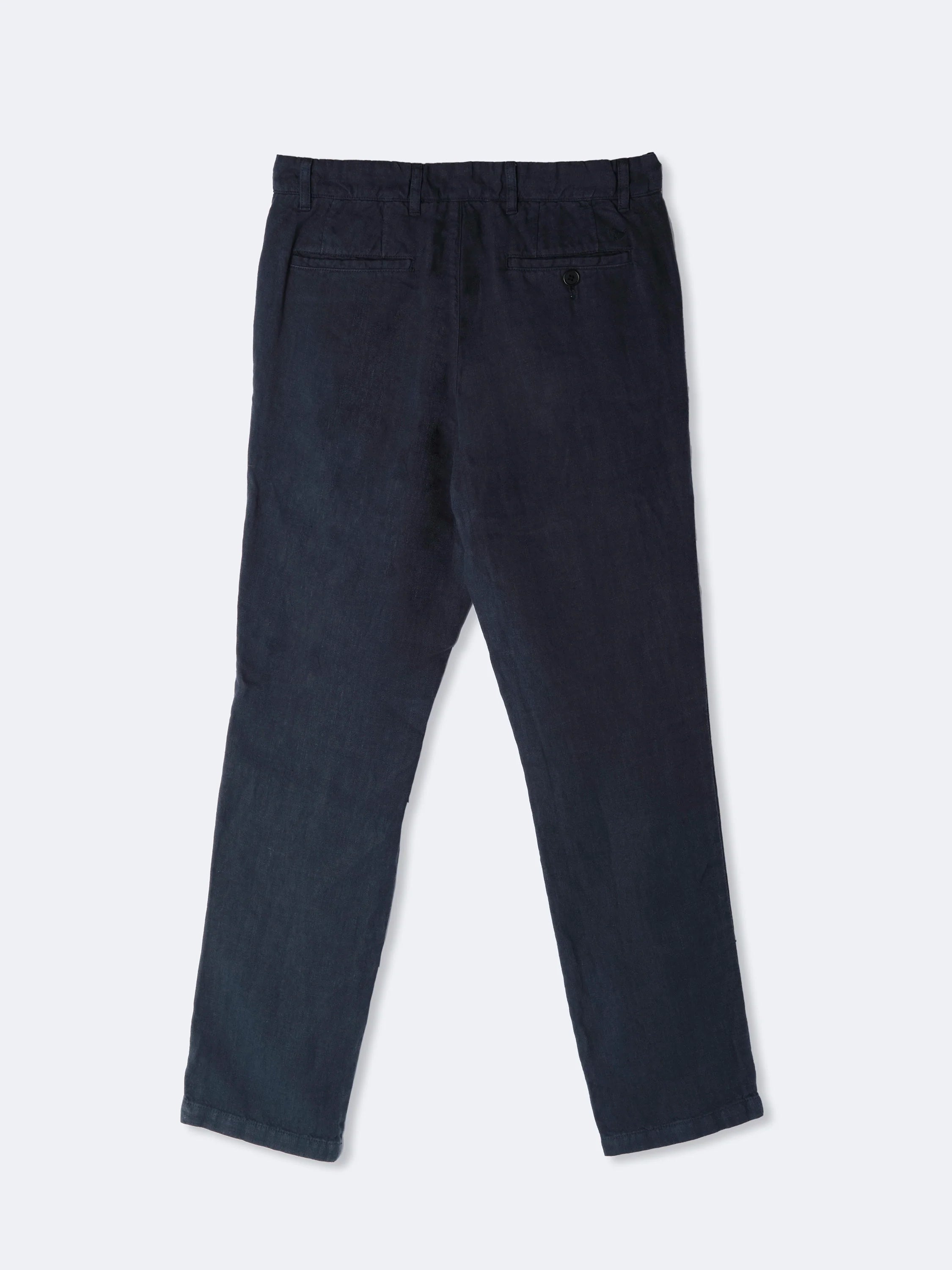Premium Linen Trousers for Women - Comfortable Ilha Navy Pants for Summer | Casual Wear, Beach Vacation & Office Outfits