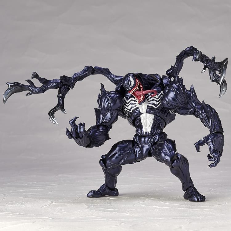 Amazing Yamaguchi Revoltech No. 003 Venom Action Figure - Highly Articulated Collectible Toy for Marvel Fans | Perfect for Display, Photography & Action Scenes