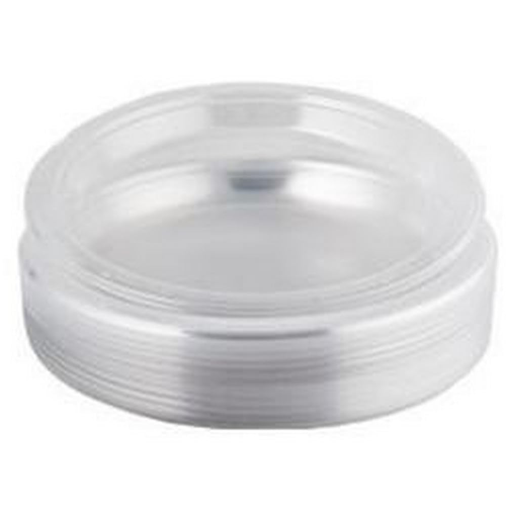 Plastico 6 Inch Clear Plastic Plates - 40 Count Disposable Dinner Plates for Parties, Picnics & Events