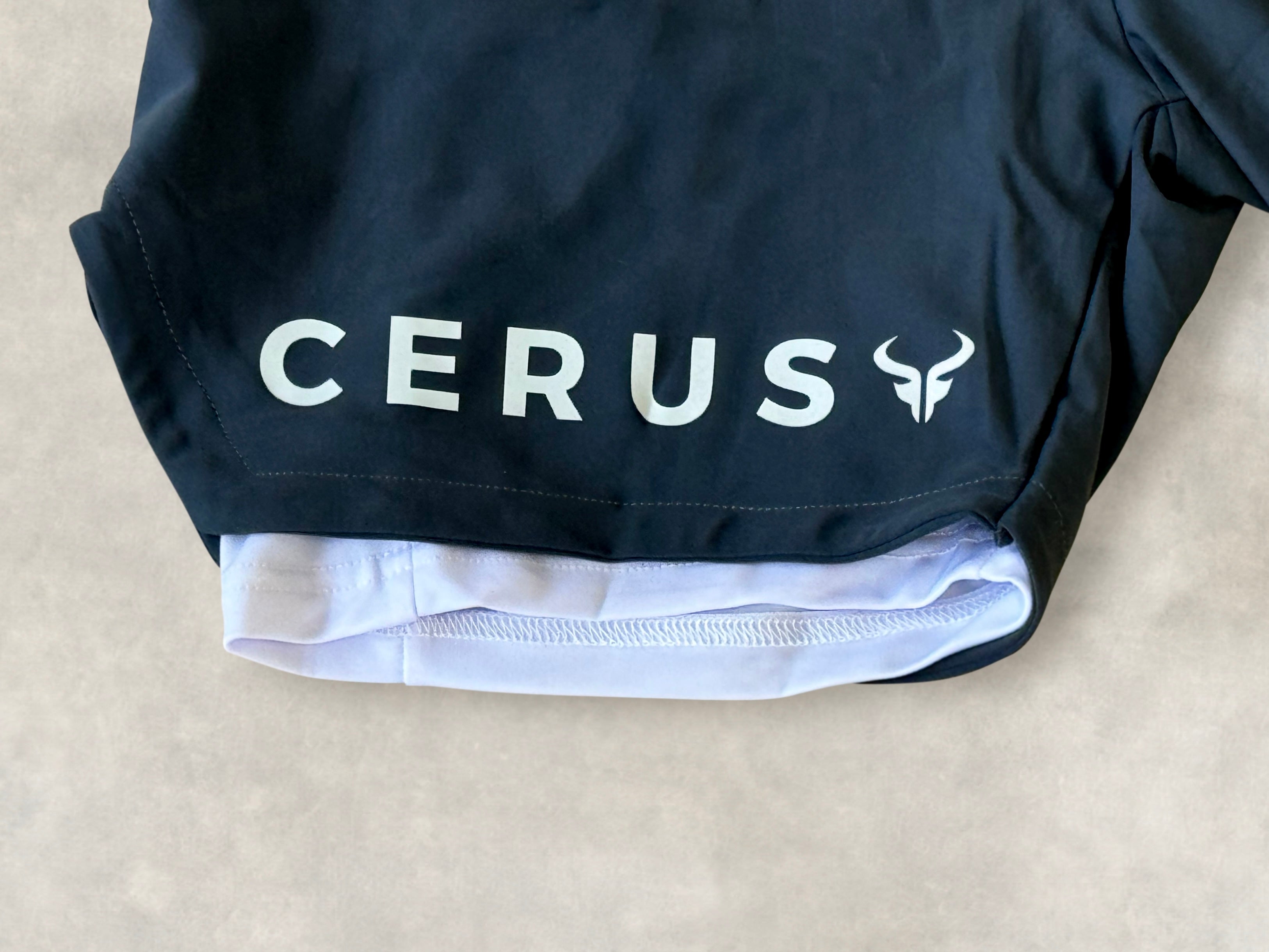 Cerus Grey Apex 2-in-1 Running Shorts with Built-in Liner - Men's Athletic Workout & Gym Shorts for Running, Training, and Outdoor Activities