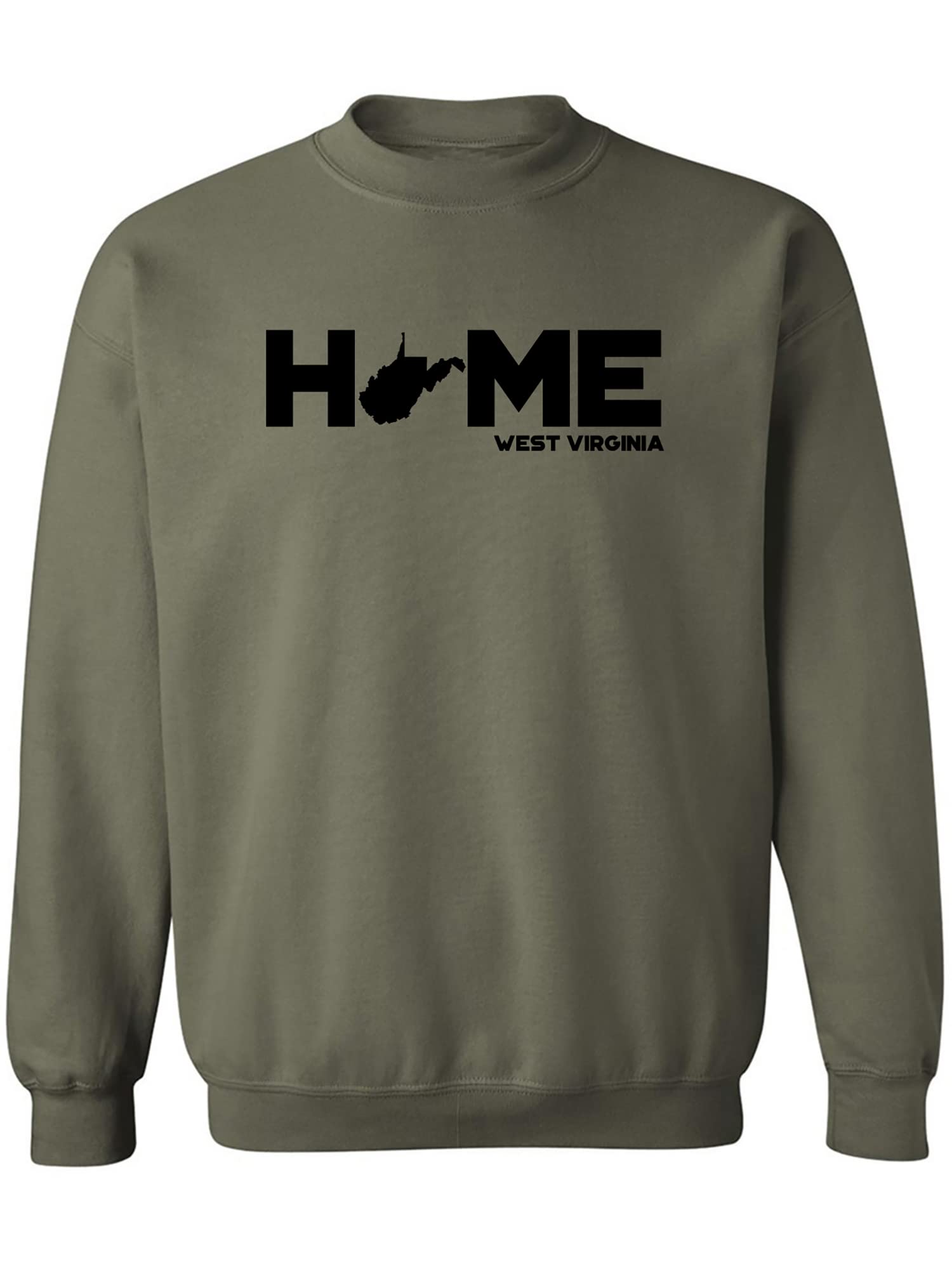 Zerogravitee West Virginia HOME Crewneck Sweatshirt | Comfortable Cotton Pullover Sweater for Men & Women | Perfect for Casual Wear, College Campus & Outdoor Activities