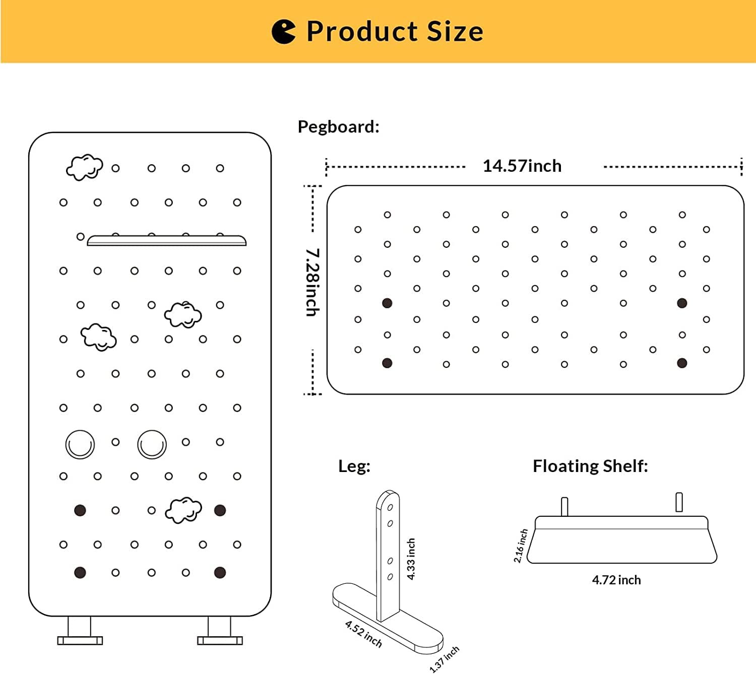 Cute Green Metal Office Pegboard Desk Organizer - TRAUST Desk Top Organizer for Women, Funko Pop Shelf & Craft Storage | Stylish Office Decor & Workspace Organization Accessories for Home & Office Use