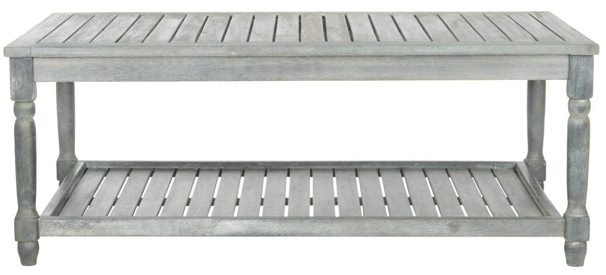 Safavieh Outdoor Collection Oakley Coffee Table - Weather-Resistant Patio Furniture for Garden, Poolside & Backyard Decor