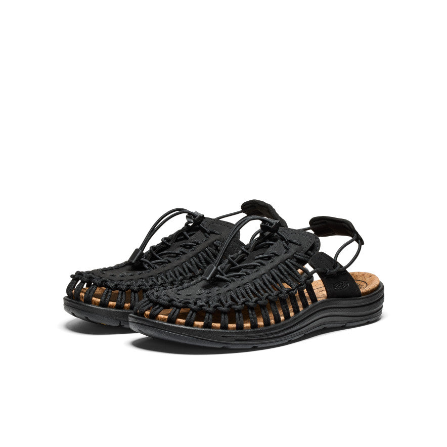 UNEEK II Convertible Sandals for Men & Women | Black/Black | Comfortable Outdoor & Indoor Shoes for Hiking, Travel, and Casual Wear