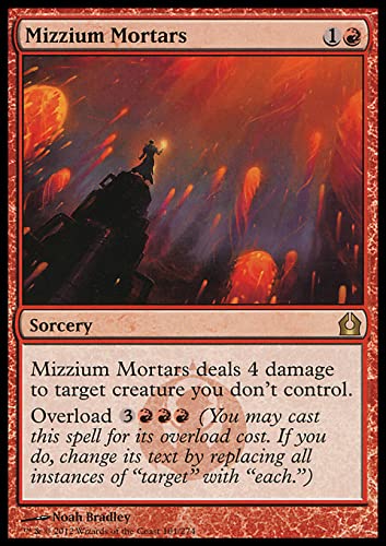 MTG Magic: The Gathering - Mizzium Mortars (101) Return to Ravnica RTR Card | Instant Speed Removal for Red Deck Wins & Commander Format | Perfect for Competitive Play & Casual Gaming