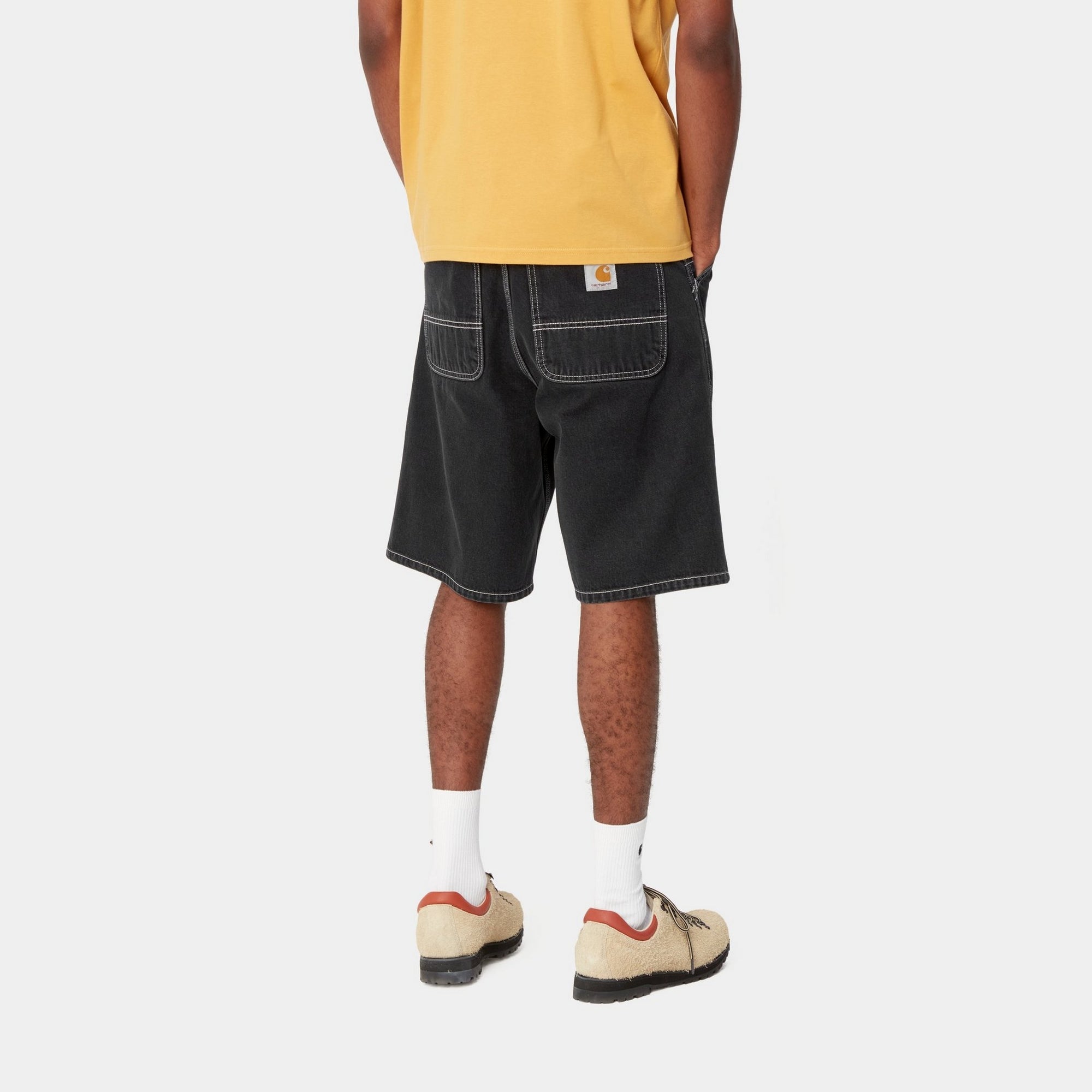 Simple Short Denim Jeans | Black Stone Washed | Casual Wear for Men & Women | Perfect for Summer Outings & Beach Trips