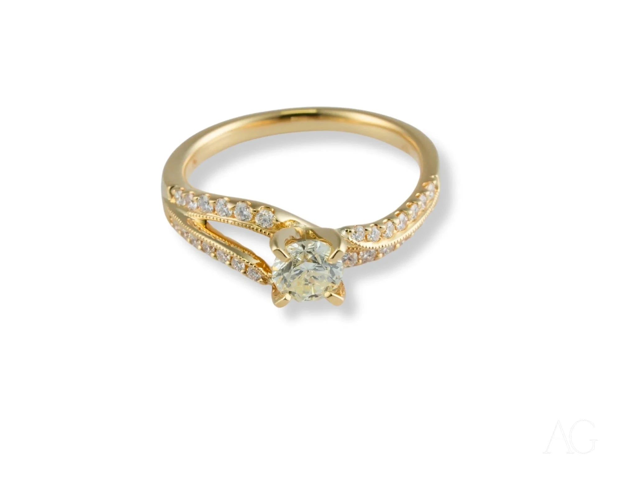 Radiant Vow Engagement Ring - 14K Gold Diamond Wedding Band for Women | Perfect for Proposals, Anniversaries & Romantic Occasions