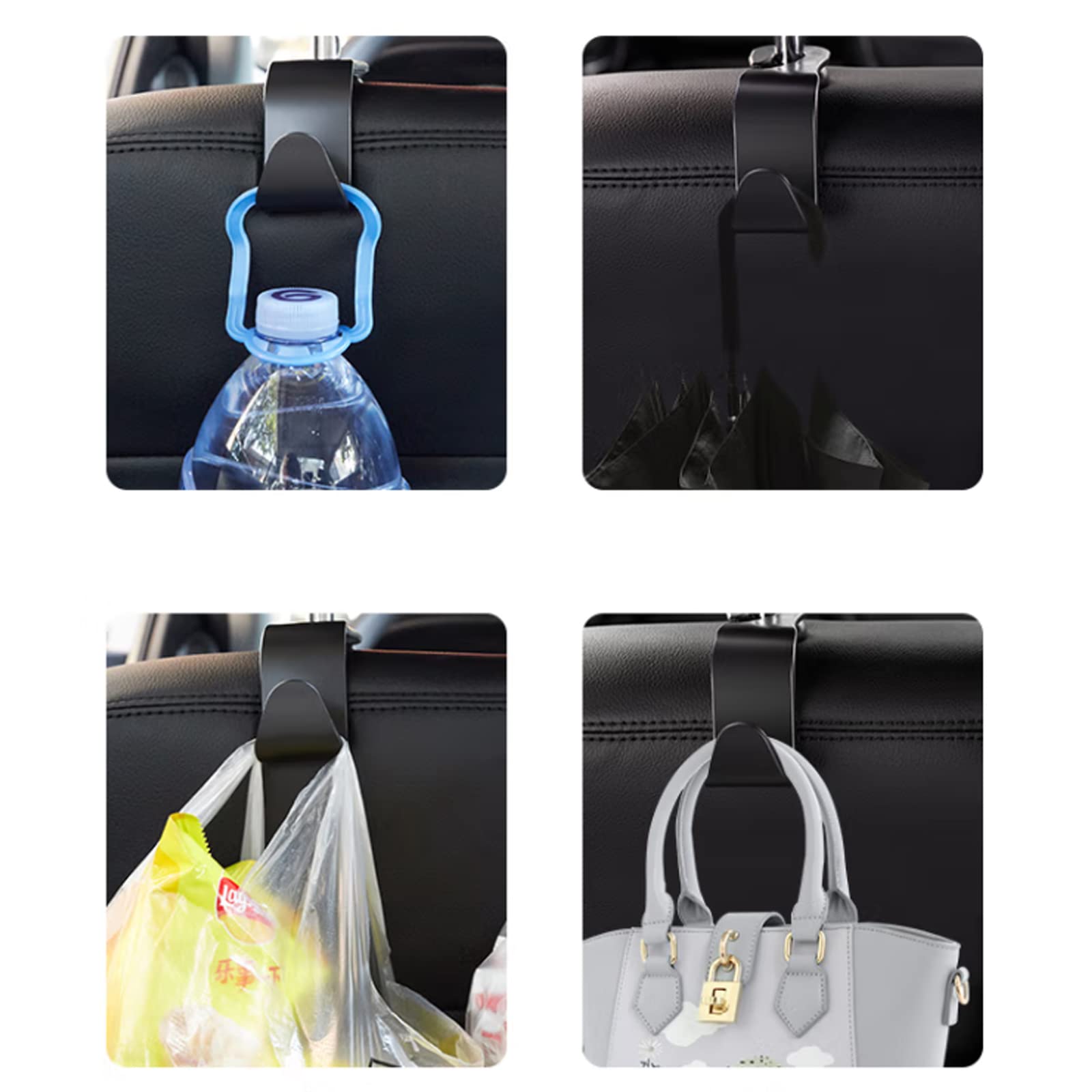 3-Layer Adjustable Car Seat Back Mesh Organizer with Hooks - Universal Car Storage Net Pocket for Kids & Pets Safety - Perfect for Road Trips, Family Travel & Pet Carriers
