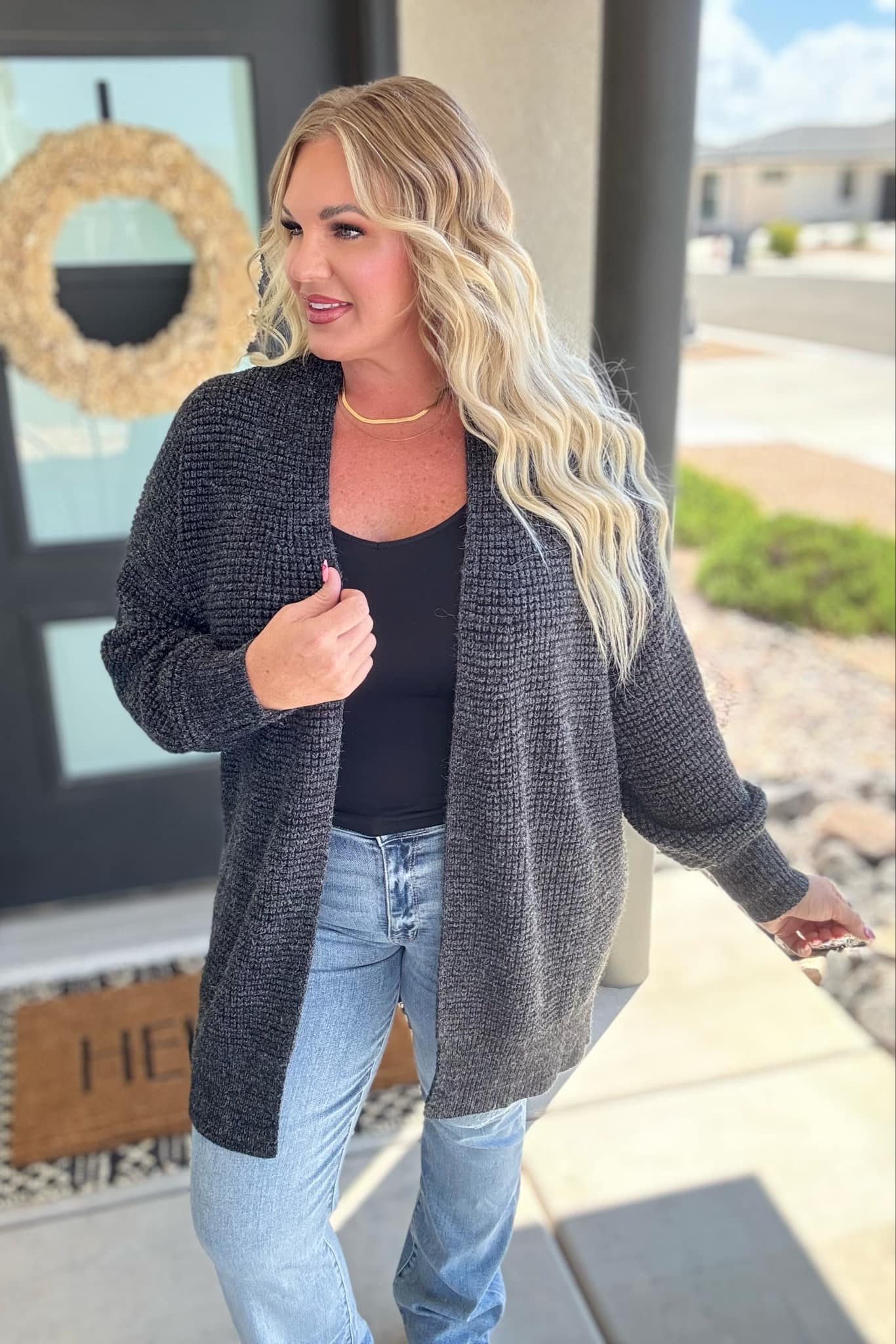 PREORDER: Stylish Contrast Trim Knit Cardigan for Women - 4 Color Options | Cozy Fall & Winter Layering Essential