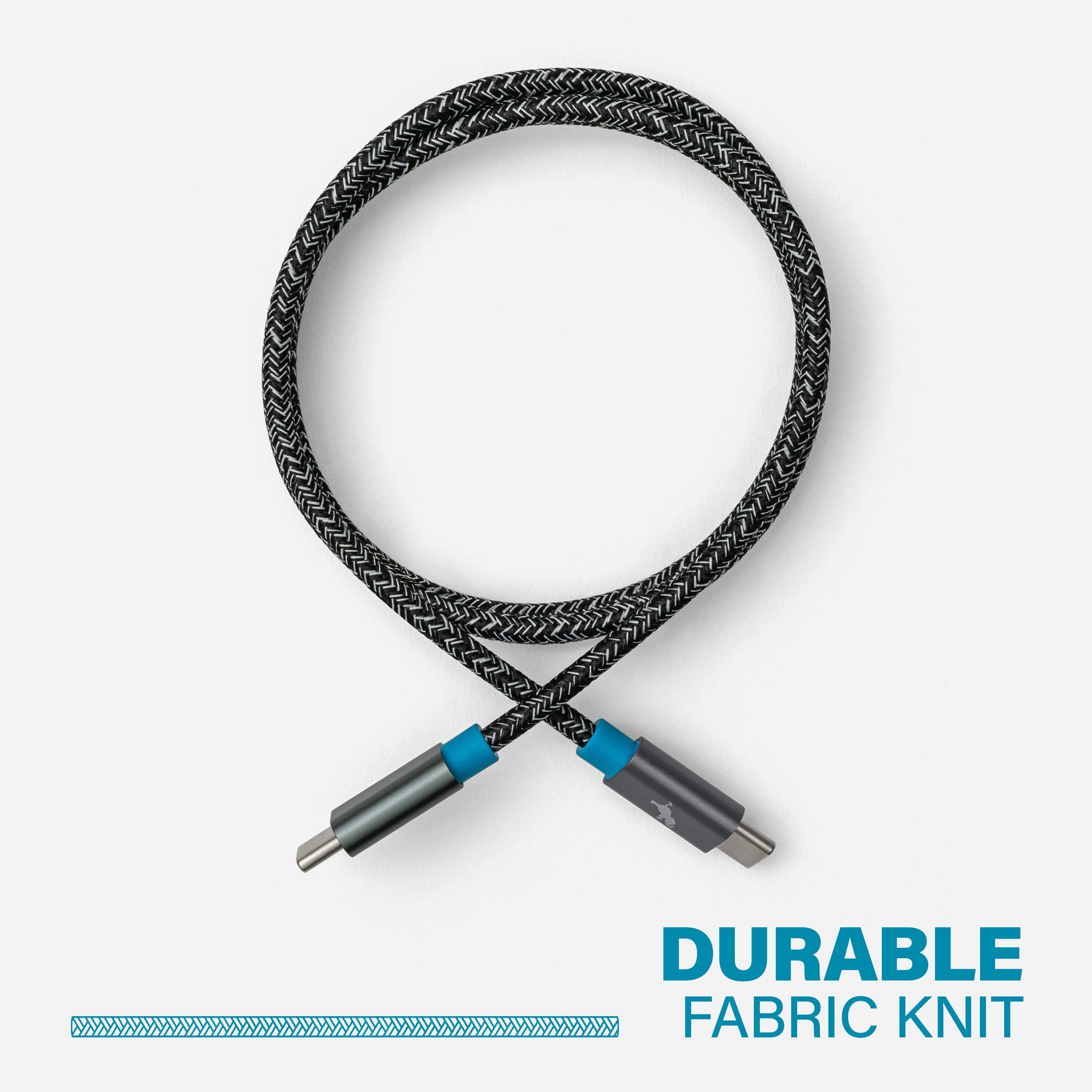 Fast Charging PowerKnit USB C to USB C Cable - 6ft Braided Nylon Cord for iPhone 15/14/13, Samsung Galaxy, iPad, MacBook - Perfect for Home, Office & Travel Charging