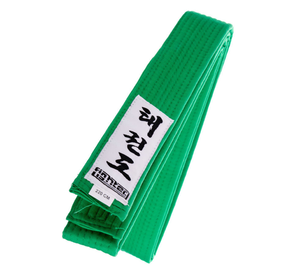 Fighter Taekwondo ITF Green Belt FTB 03 - Premium Martial Arts Uniform Accessory for Training & Competition