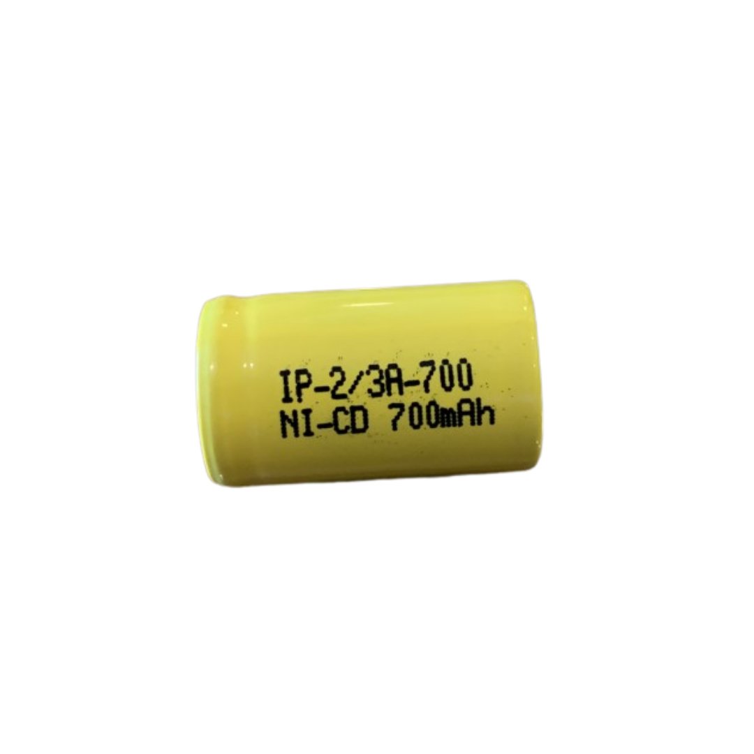 2/3AA Flat Top Rechargeable NiMH Batteries - 1.2V 500mAh High Capacity for Solar Lights, Toys, and Electronic Devices