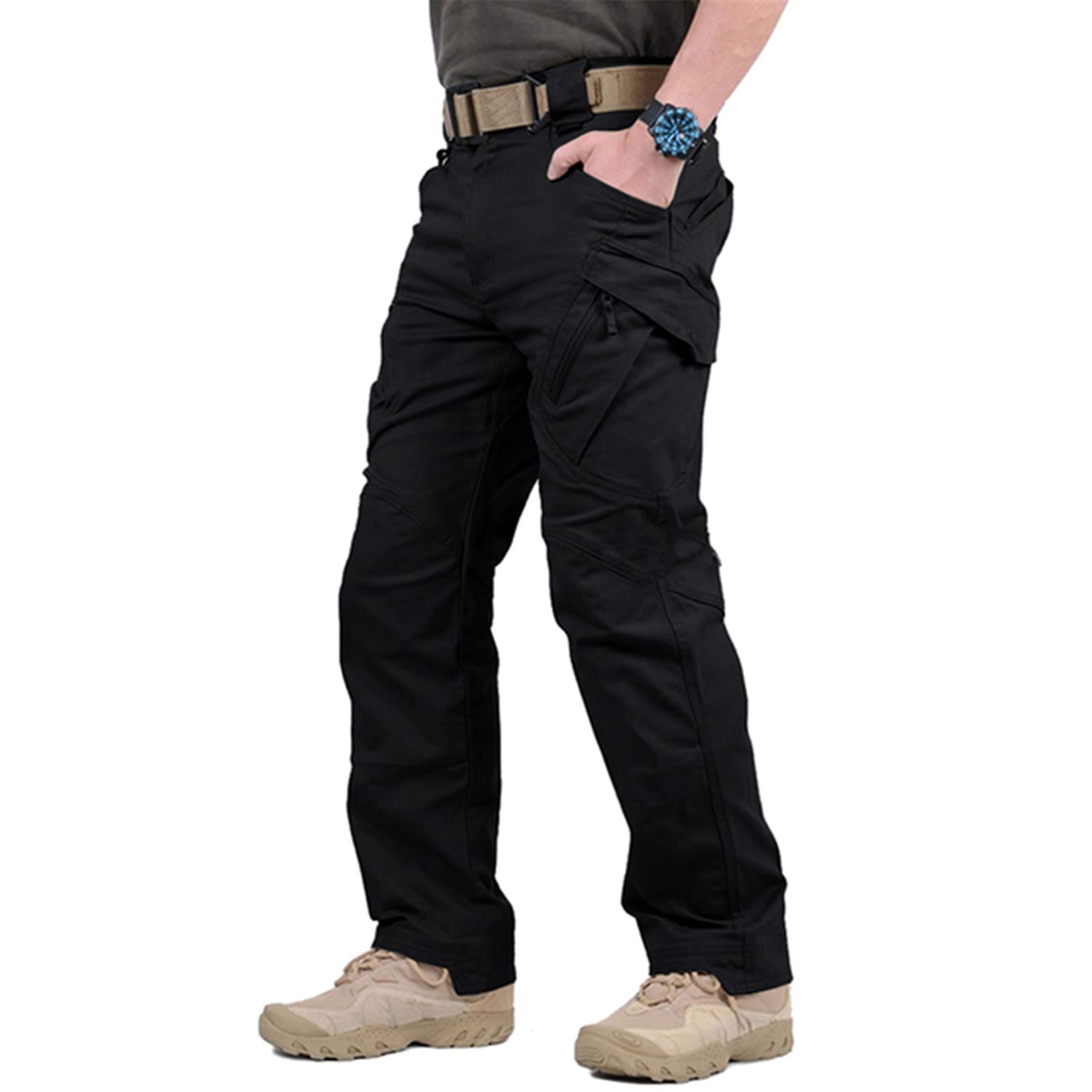 Men's Tactical Military Jacket - Windproof Waterproof Army Combat Coat with Hood - Perfect for Outdoor Hiking, Camping & Adventure Activities