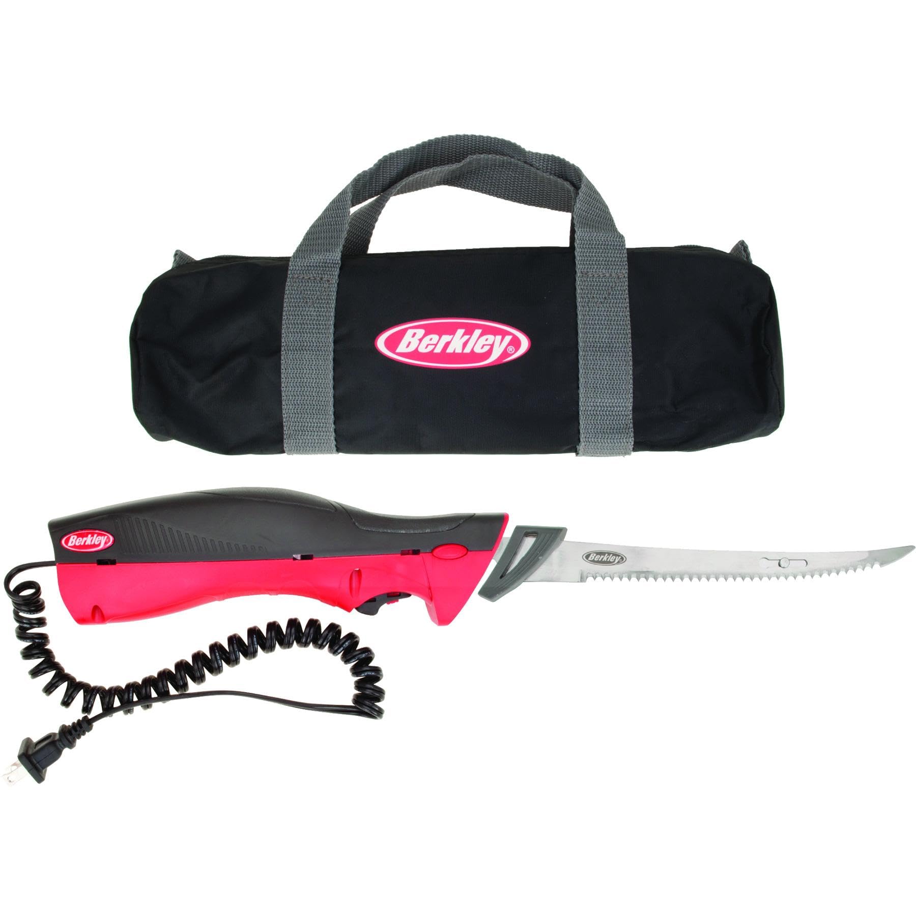 Berkley Electric Fillet Fishing Knife - Professional Fillet Knife for Fish Cleaning & Gutting - Perfect for Freshwater & Saltwater Fishing, Camping & Outdoor Cooking