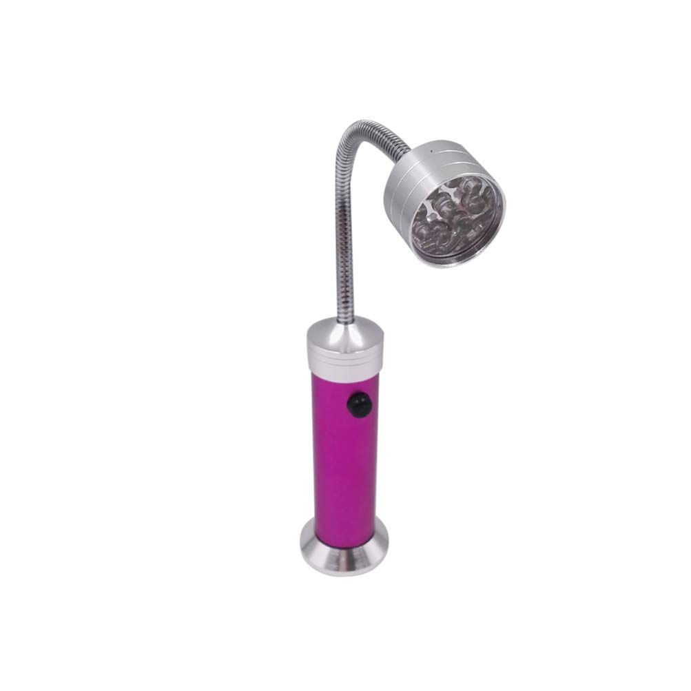Happyyami LED Grow Lights for Indoor Plants - 360° Adjustable Gooseneck with Magnetic Base, Purple Full Spectrum Plant Light for Hydroponics, Seedlings & Vegetables | Also Perfect as BBQ Grill Light for Outdoor Cooking & Camping