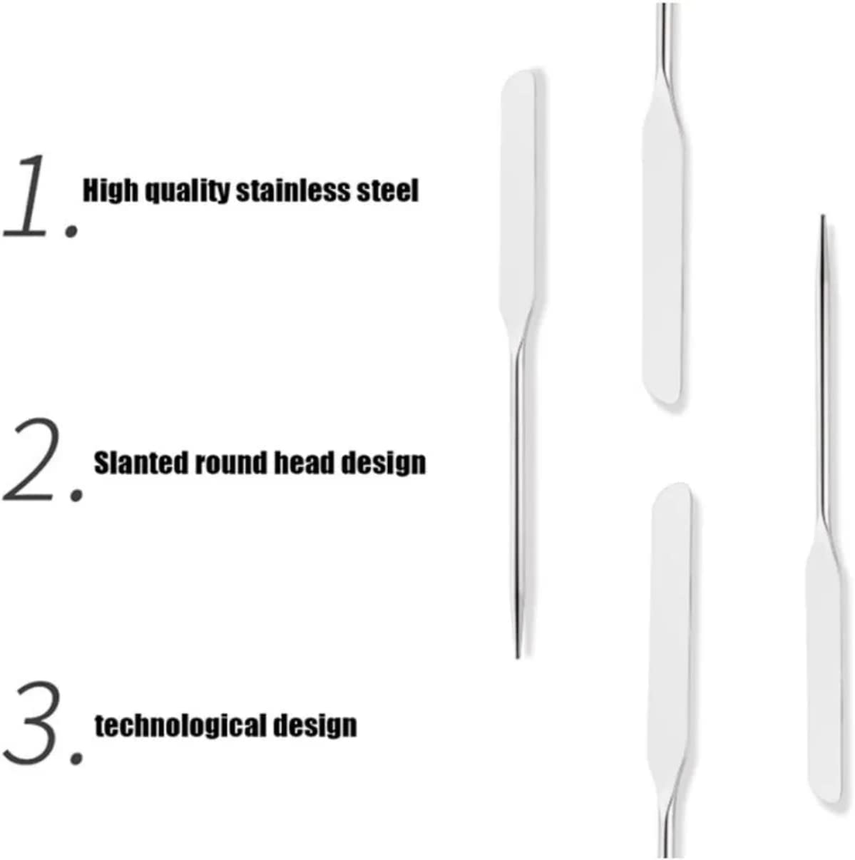 Premium Stainless Steel Makeup Spatula Set - Korean Beauty Spatula & Sponge Kit for Liquid Foundation, Creams & Cosmetics | Perfect for Professional Makeup Artists & Home Beauty Routines