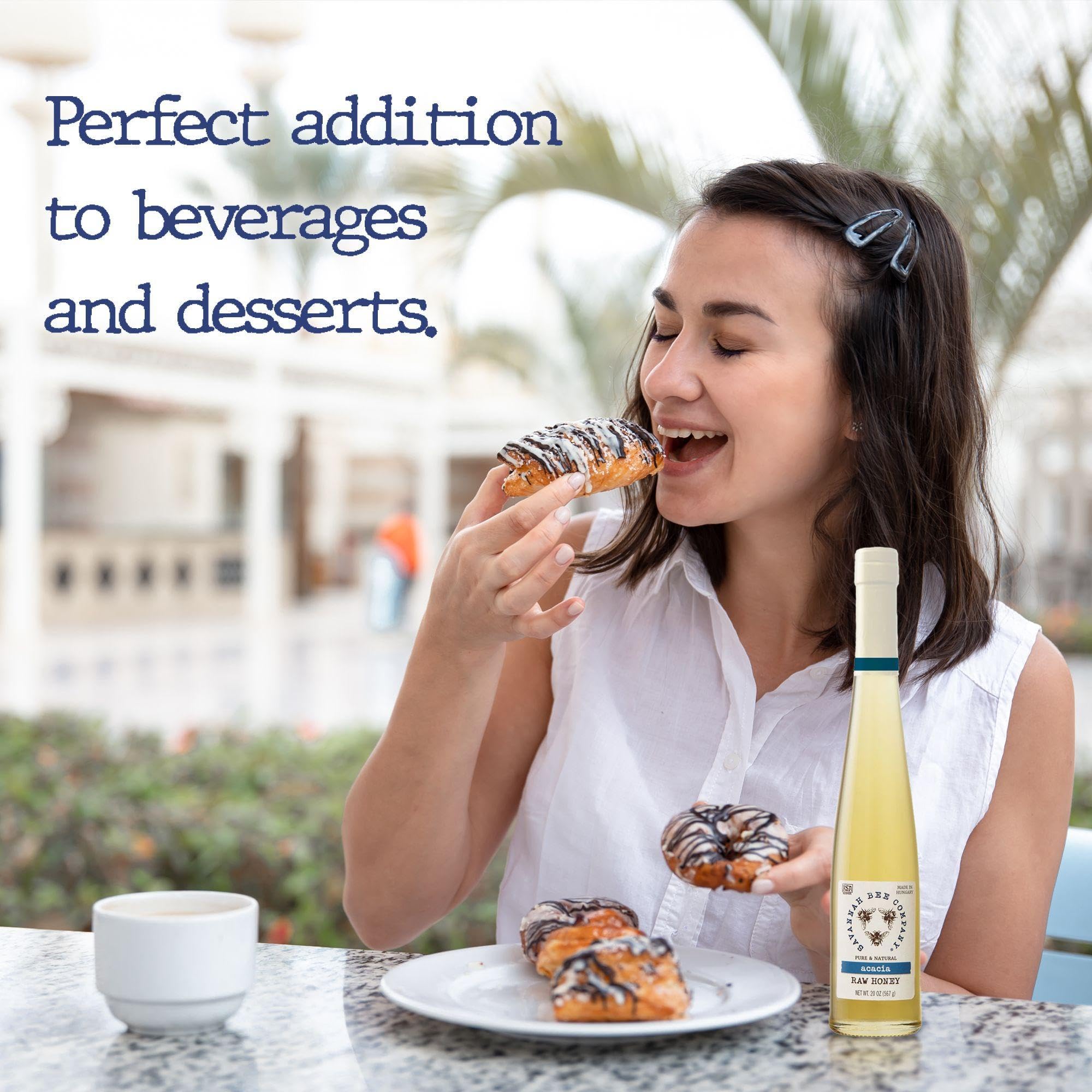 Savannah Bee Company Pure Raw Honey - 100% Natural, Unfiltered & Unprocessed | Perfect for Tea, Baking & Healthy Recipes