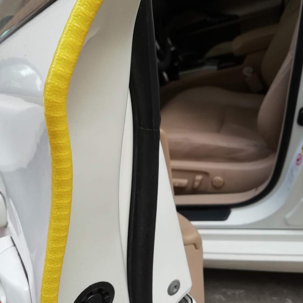 Garneck U-Shaped Rubber Car Door Edge Guards - 10M Auto Vehicle Door Edge Protector Seal Strips for Scratch Prevention & Paint Protection | Perfect for Parking Lots, Garages & Tight Spaces