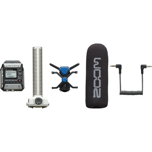 Zoom F1-SP Professional Field Recorder Kit with Shotgun Mic, Lavalier Mic, 32GB SD Card, Headphones & Rechargeable Batteries - Perfect for Film Making, Podcasting, Interviews & Outdoor Recording