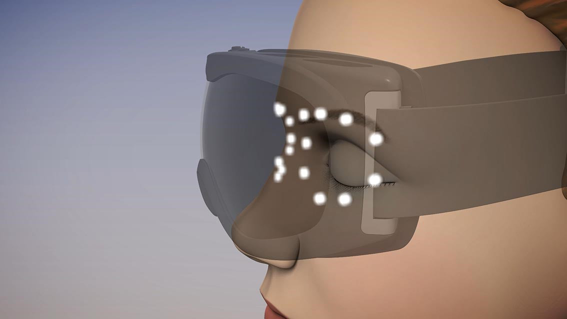 Jidue Eye Massager for Relaxation & Stress Relief - Rechargeable Heated Eye Mask with Bluetooth Music - Perfect for Travel, Office & Home Use