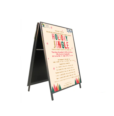 27x41 A-Frame Sign Holder with Security Screws - 1 1/4