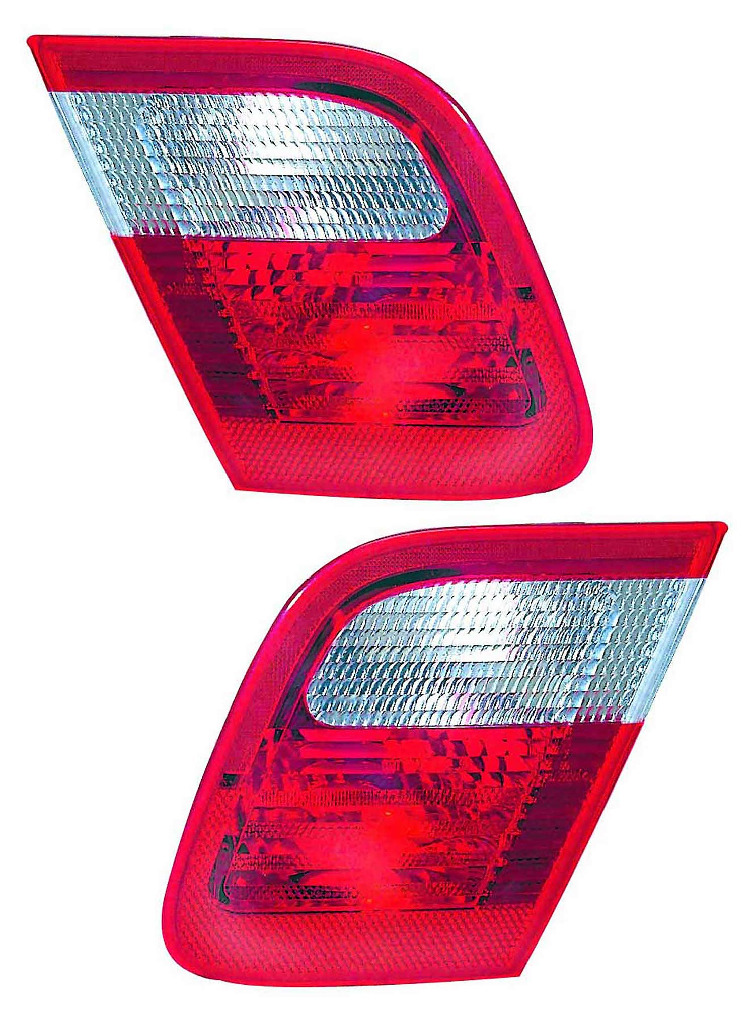 BMW 3 Series Inner Tail Lights Lamps Set - Compatible with 1999-2001 Models - Driver & Passenger Side Replacement Parts - Perfect for Night Driving Safety & Car Restoration Projects