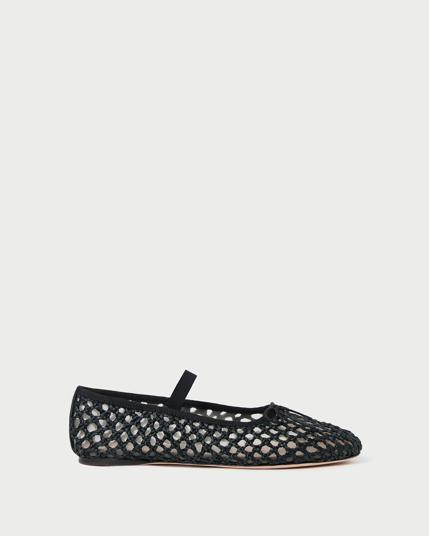 Leonie Women's Black Crochet Ballet Flats - Comfortable & Stylish Slip-On Shoes for Casual Wear, Office, and Date Night
