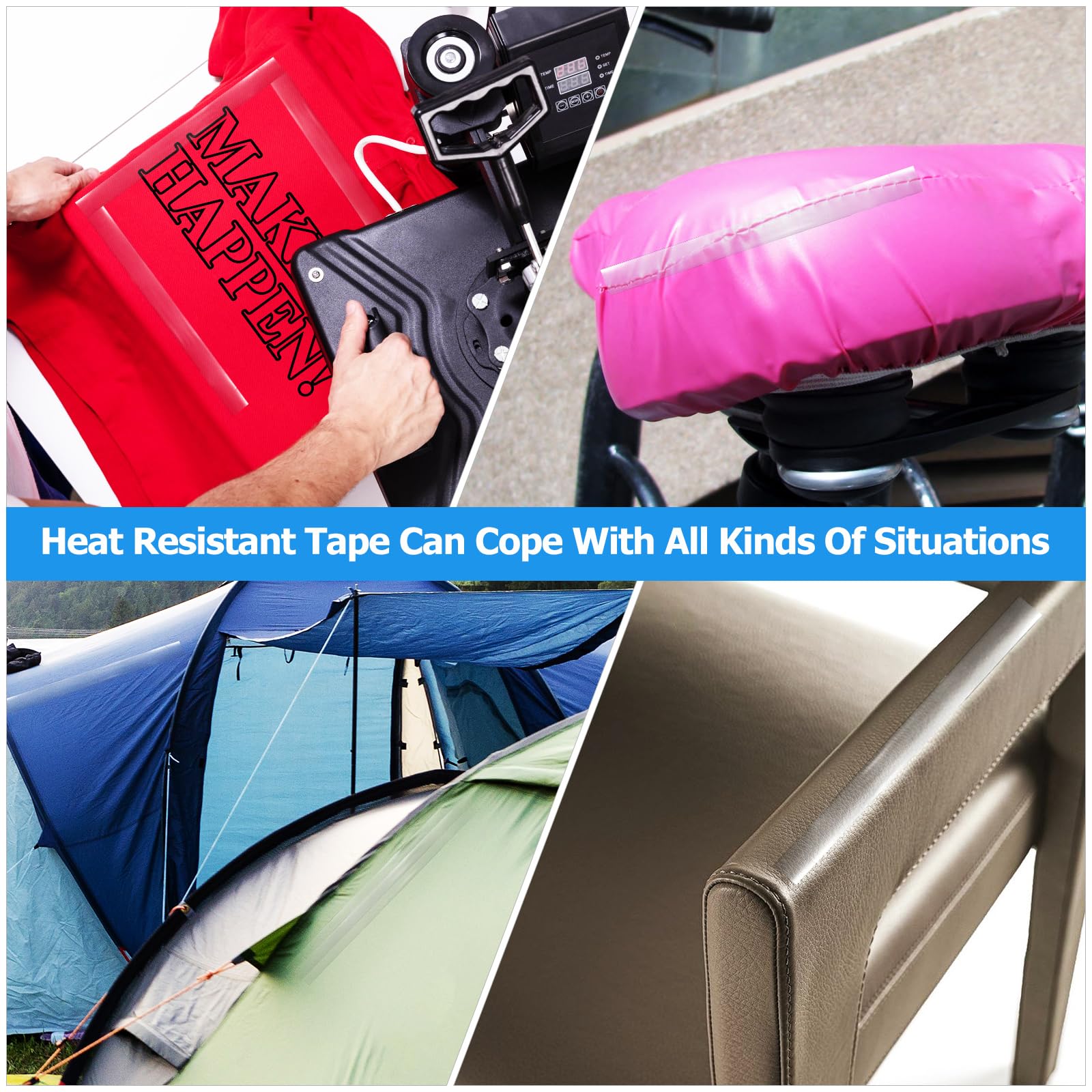 108 ft Clear Heat Resistant Sublimation Tape for Heat Press, Thermal Transfer Vinyl, Circuit Board Printing - High Temperature Resistant Adhesive Tape (20mm) - Perfect for DIY Crafts, T-Shirt Printing & Electronics Projects