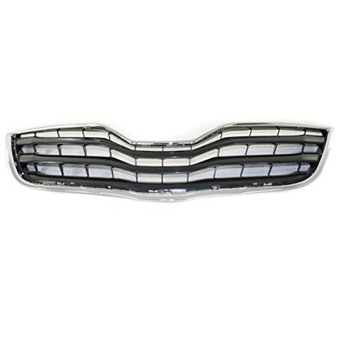 Toyota Camry 10 11 Front Grille Assembly - Black & Chrome Replacement for 2.5L & 3.5L Base & LE Models | Perfect for Car Upgrades & Customization