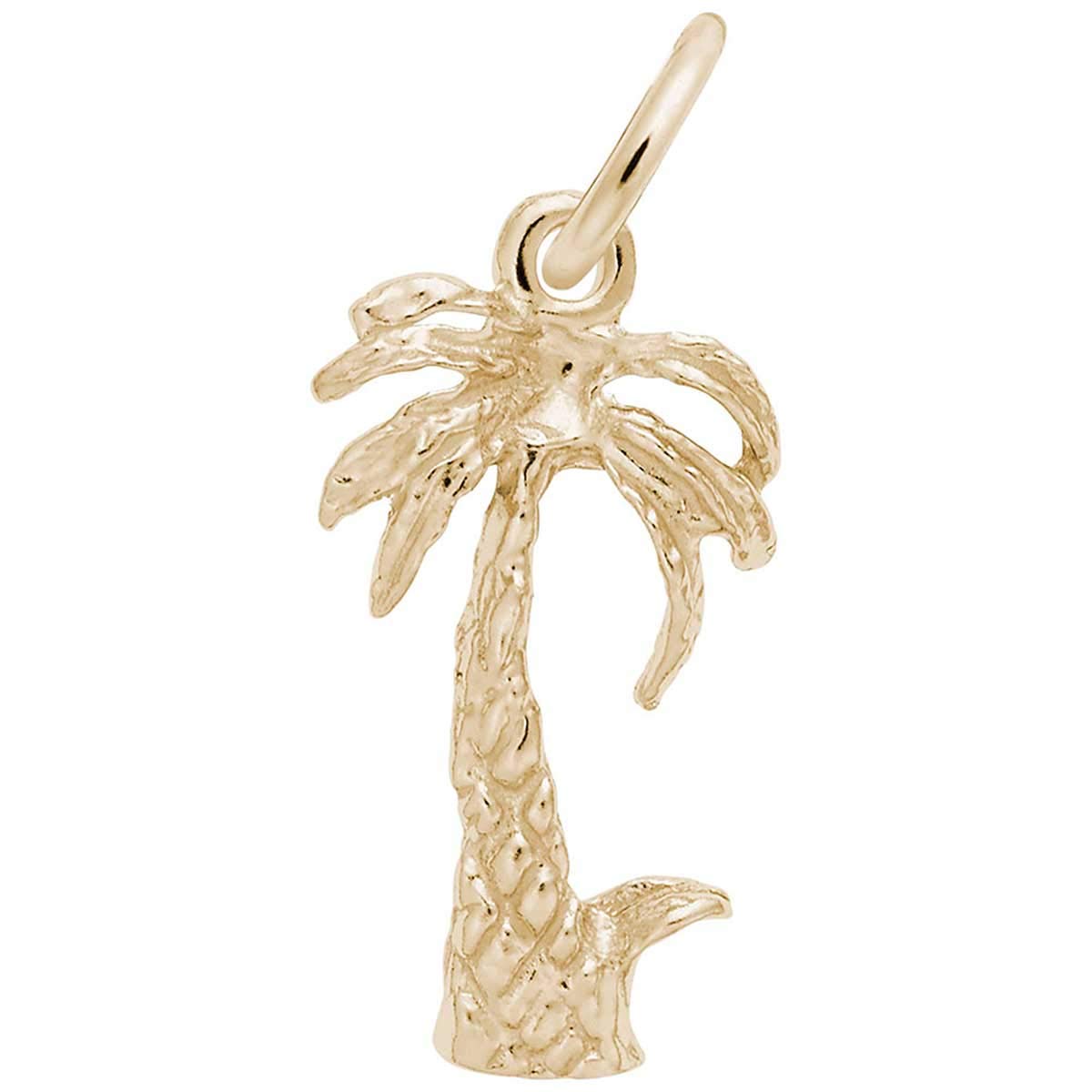 Rembrandt Charms Palm Tree Charm - Sterling Silver Tropical Beach Jewelry for Necklaces & Bracelets | Perfect for Vacation, Summer Outfits, and Beach-Themed Gifts