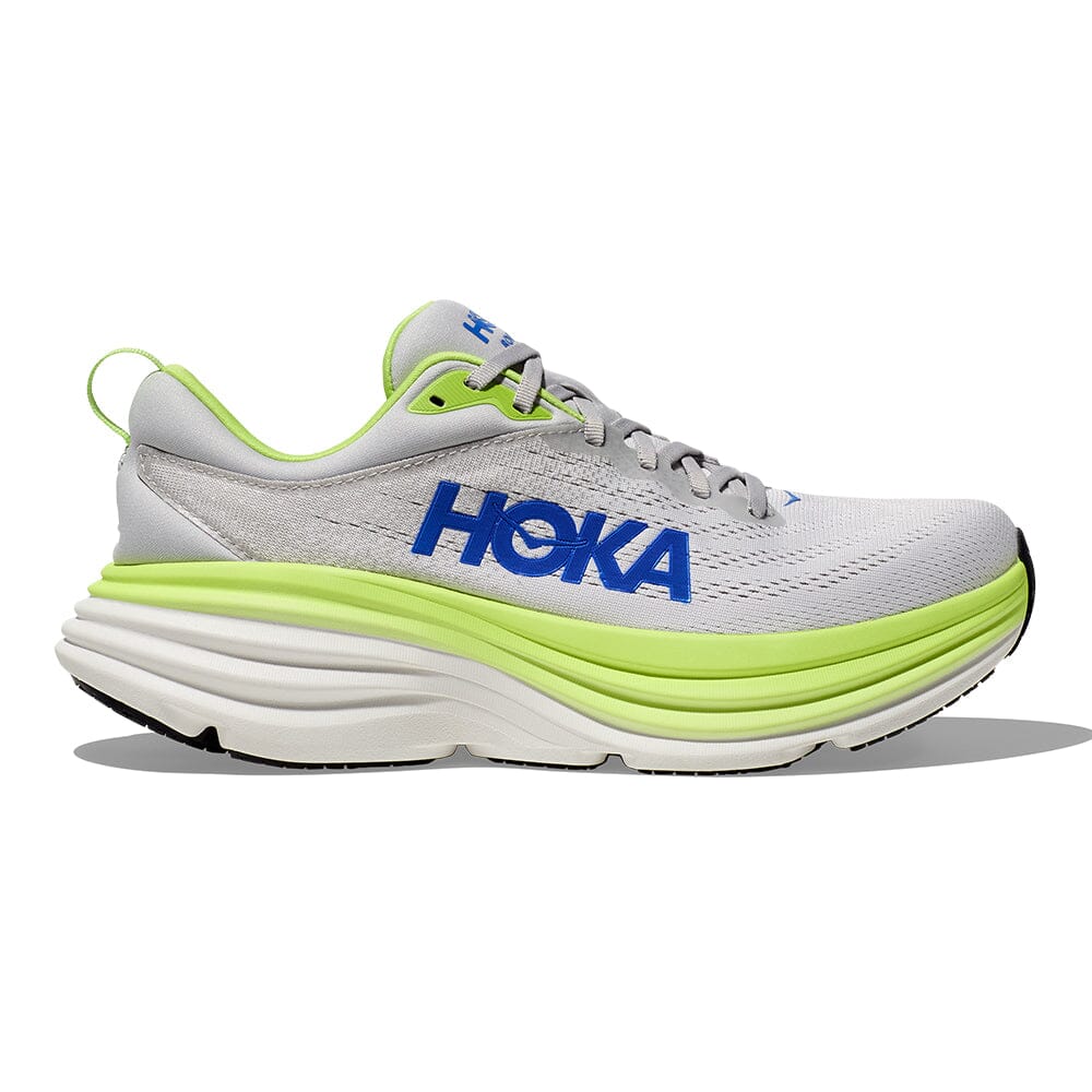 Hoka Men's Bondi 8 Running Shoes - Lightweight Cushioned Sneakers for Marathon, Jogging & Walking - Breathable Mesh Upper with Maximum Support & Comfort
