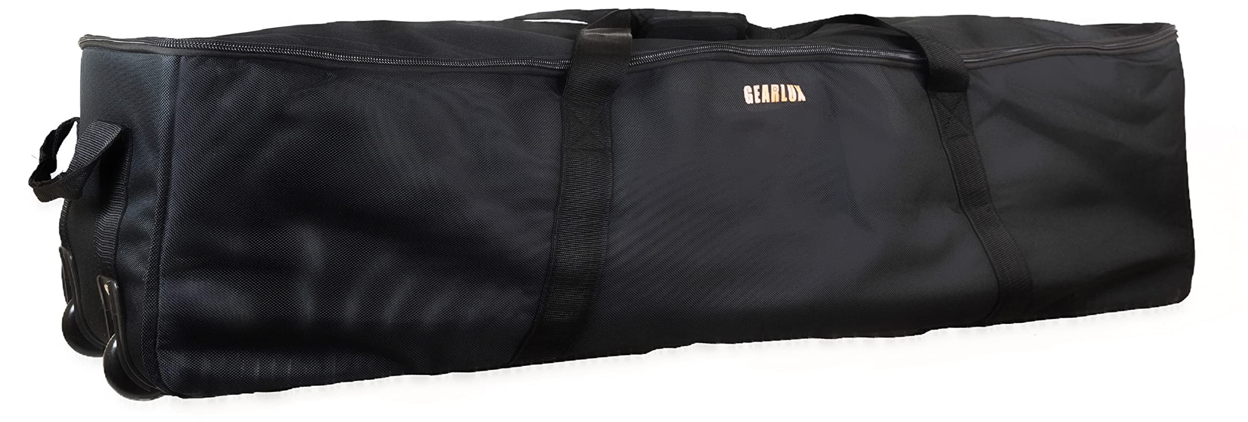 Gearlux Deluxe Rolling Equipment Carry Bag for Hardware & Stands - Heavy Duty Wheeled Storage Solution for Tools, Music Gear & Event Equipment