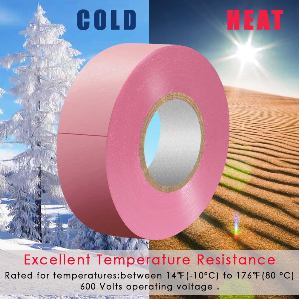 Pink Electrical Tape 66ft x 3/4