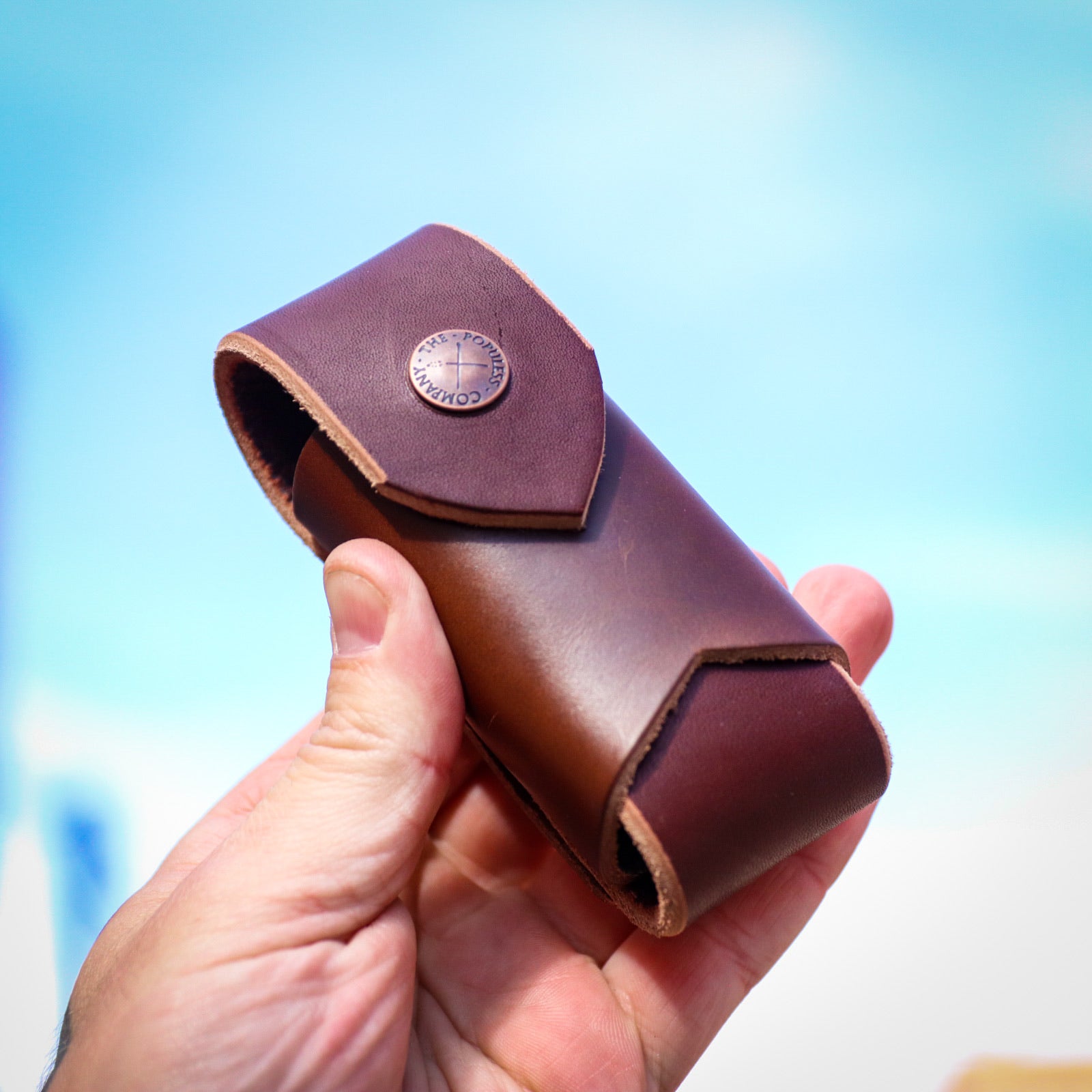 Premium Genuine Leather Sheath - Durable Brown Knife Cover for Outdoor Adventures, Hunting & Camping Gear