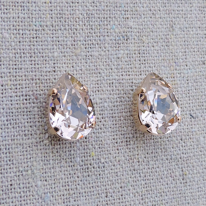 Pear Post Earrings for Women - Dainty Pearl Stud Earrings for Daily Wear, Gift Giving & Special Occasions