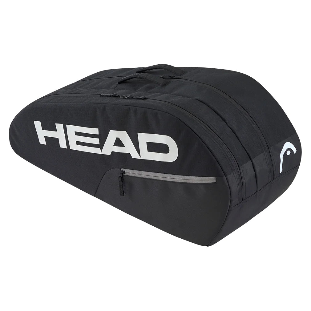 Premium Tennis Racquet Bag M (6 Rackets) - Durable Black Tennis Bag for Men & Women - Perfect for Court, Gym, Travel & Tournament Use