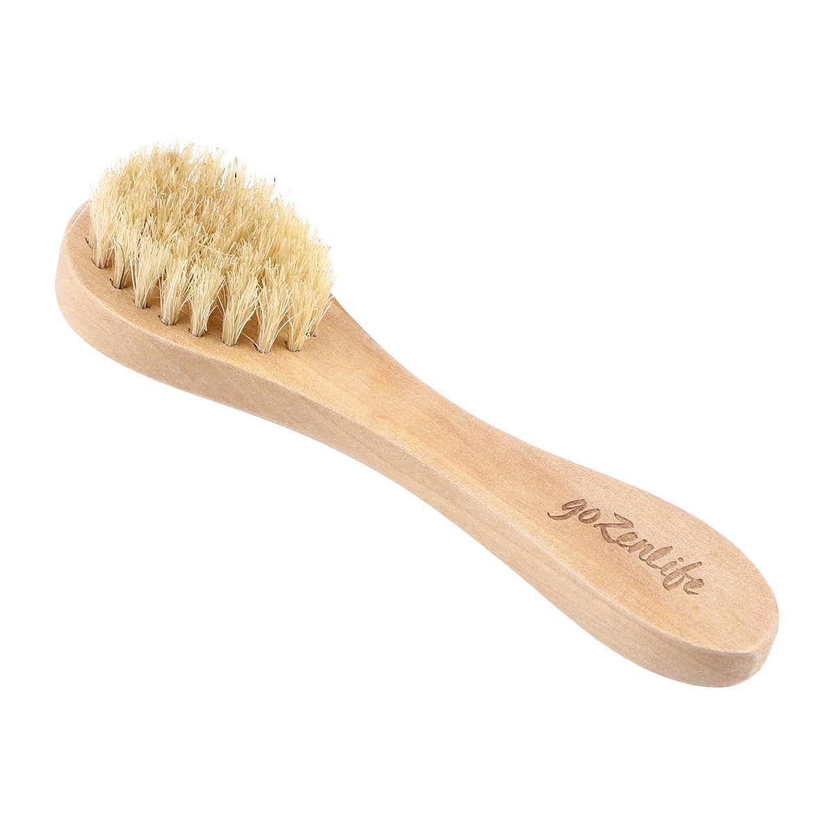 Hedgehog Brush - Wooden Bristle Pet Grooming Tool for Bath & Shower Care