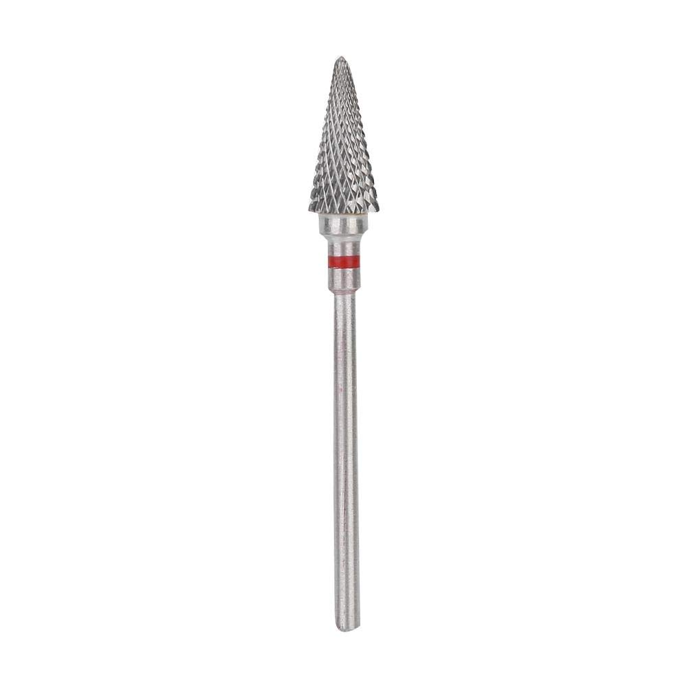 Premium Tungsten Steel Nail Drill Bits Set - Professional Electric Manicure & Pedicure Grinding Heads for Nail Art, Polish & Shaping - Portable Nail Drill Accessories Kit (Red) - Perfect for Salon, Home Use & DIY Nail Care