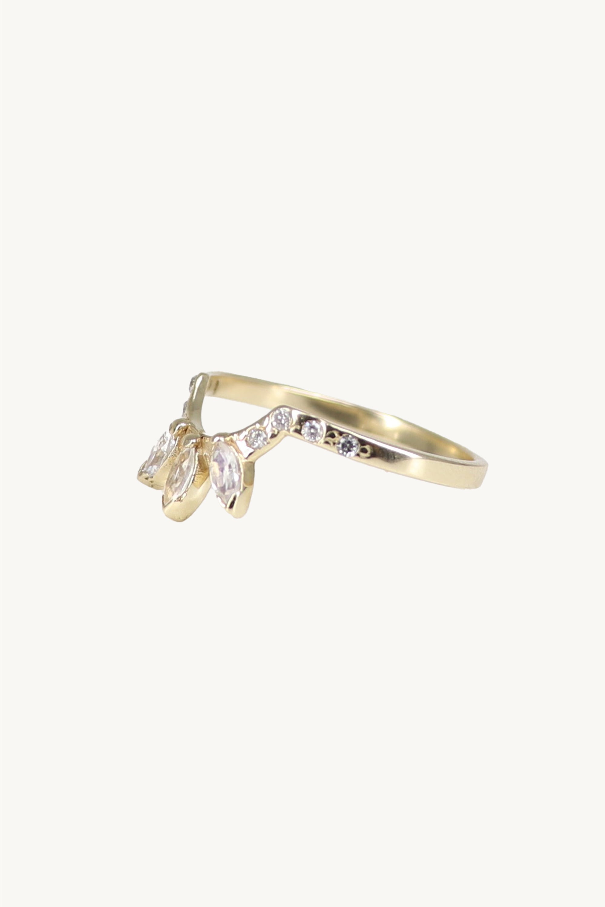 Stunning Diamond & Moonstone Galaxy Halo Ring - Elegant Celestial Jewelry for Women - Perfect for Weddings, Anniversaries & Special Occasions