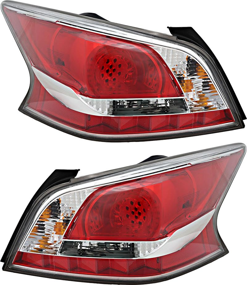 2014-2015 Nissan Altima LED Tail Lights Set - Driver & Passenger Side Replacement for Sedan Models | Enhanced Visibility & Style Upgrade for Night Driving