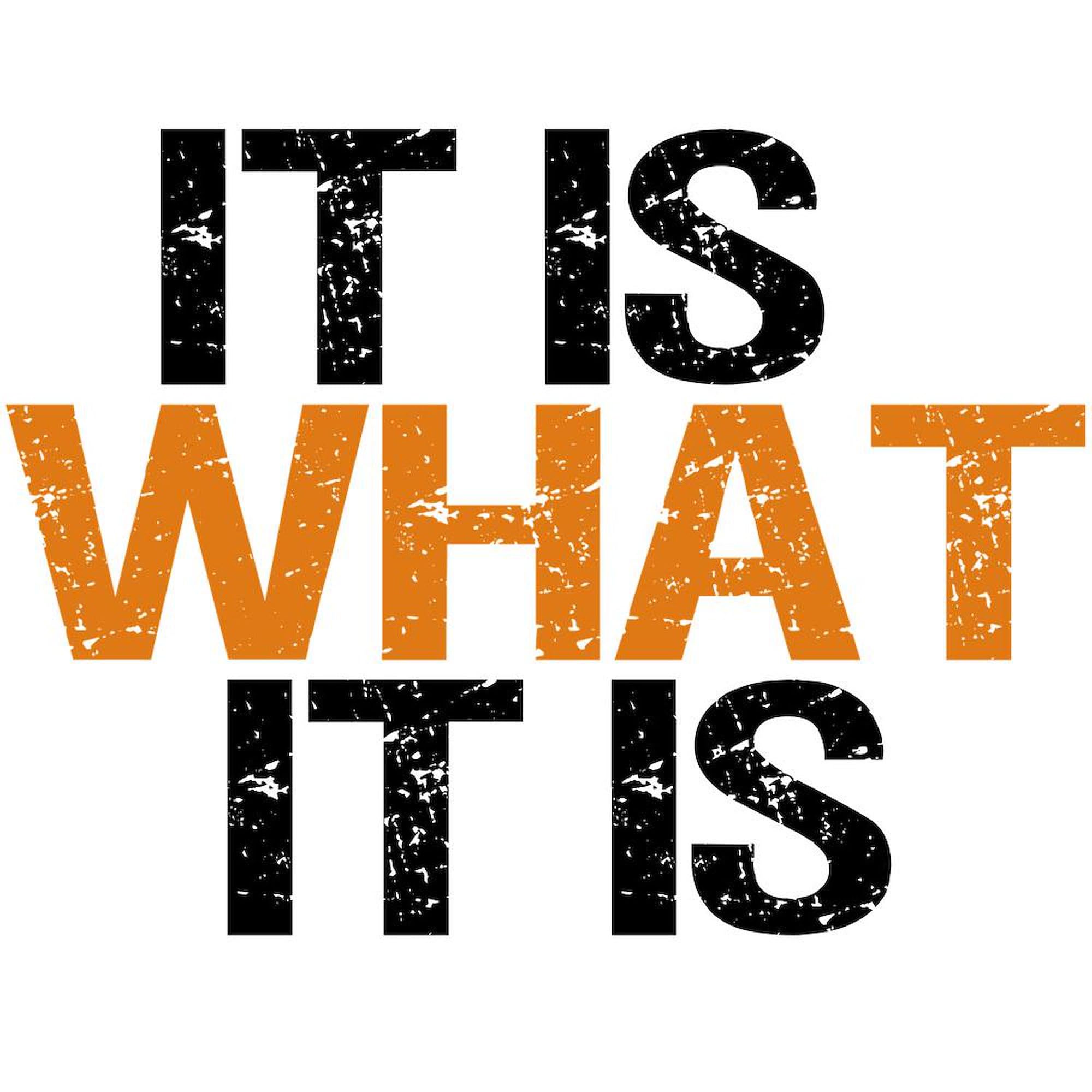 It Is What It Is 11 oz Ceramic Coffee Mug (325ml) - Funny Inspirational Quote Cup for Office, Home & Gifts - Perfect for Tea, Hot Chocolate & Coffee Lovers