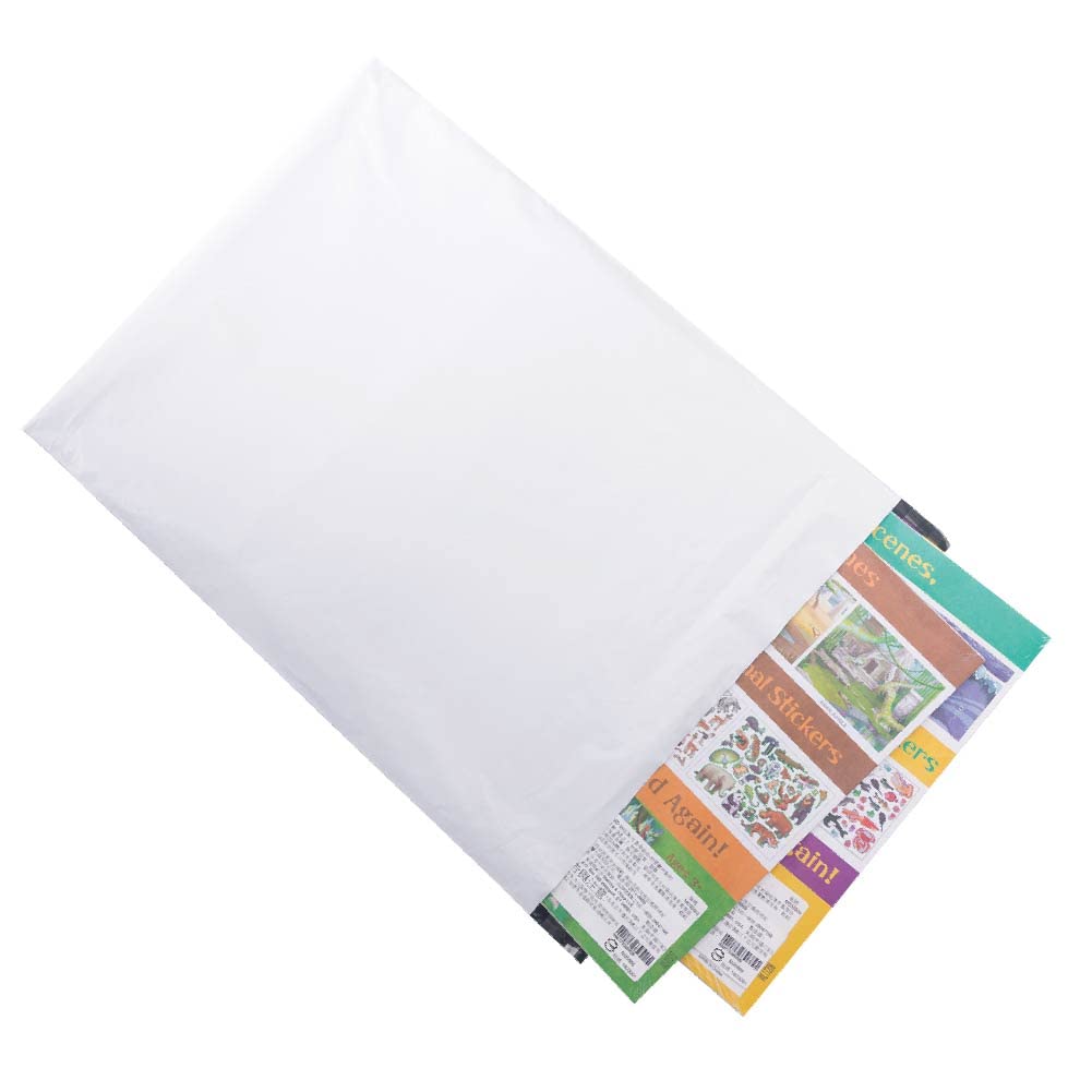 1000 PCS 13x17 inch White Poly Mailers - Self Adhesive Waterproof Shipping Envelopes, Tear-Proof Mailing Bags for Ecommerce, Office & Postal Packaging - Ideal for Online Stores, Gift Wrapping & Business Shipping