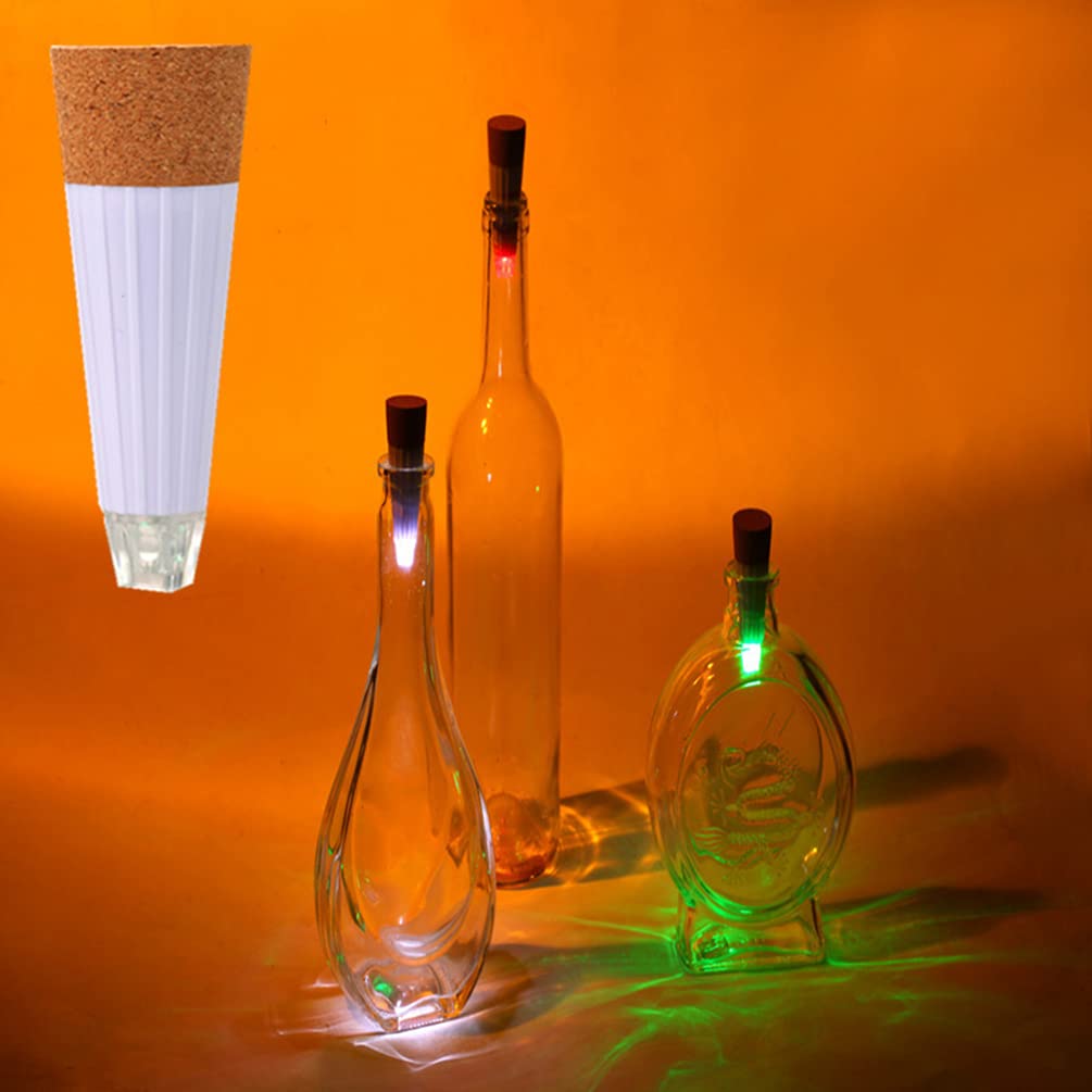 Rechargeable LED Cork Bottle Lights - USB Powered for Christmas & Halloween Decor
