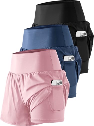 3 Pack: 12# Black & Navy Blue & Pink