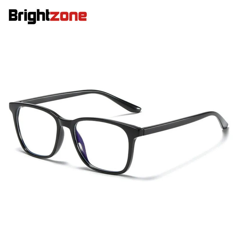 Brightzone Unisex Full Rim Square TR90 Titanium Eyeglasses Frame 71421 - Lightweight Durable Glasses for Work, Reading & Everyday Use