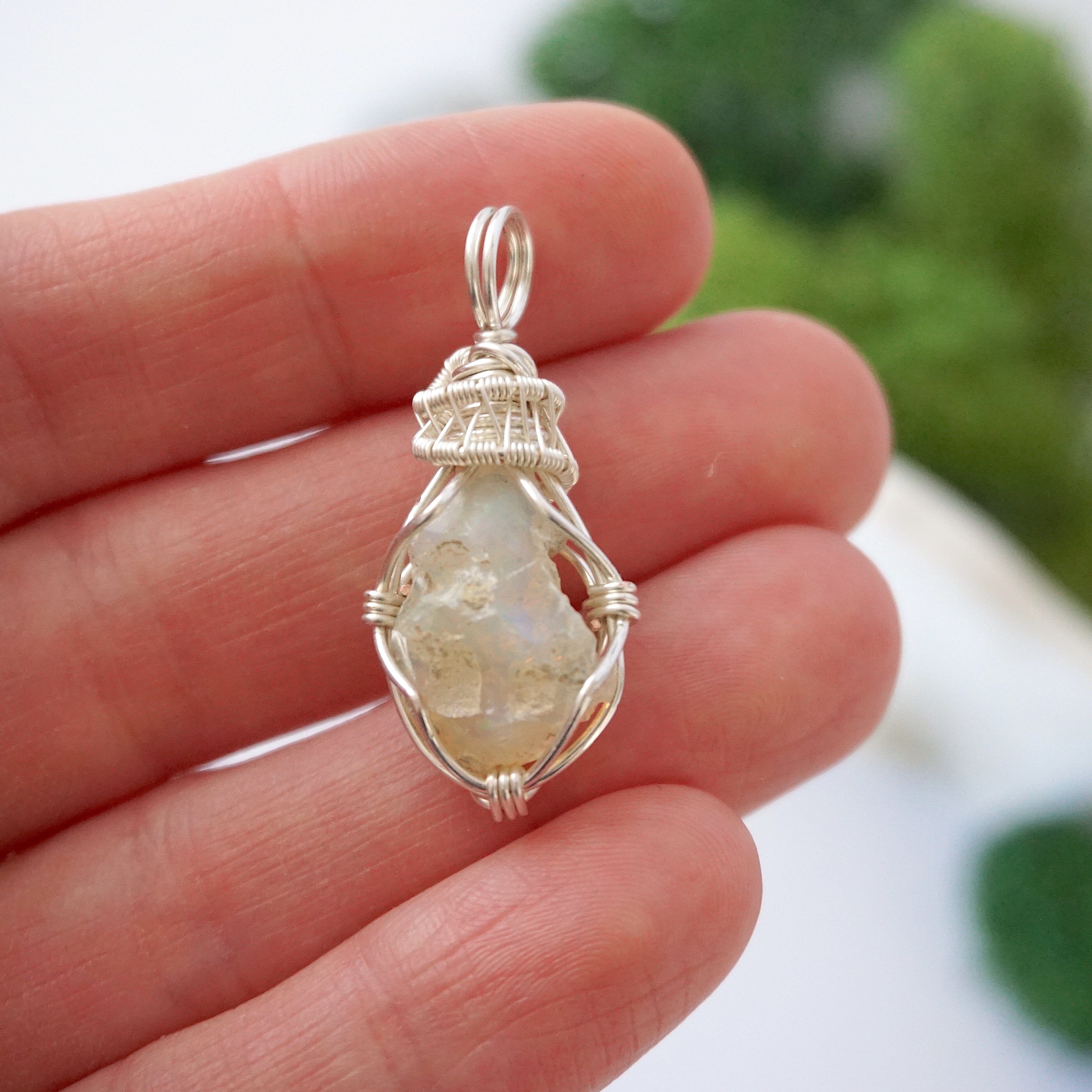Fire Opal Necklace - Silver Plated Pendant Jewelry for Women | Elegant Gift for Birthday, Anniversary & Special Occasions